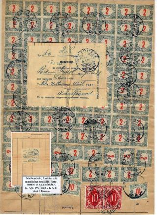 LETTERS WITH POSTADE DUE AND ITS REGULATIONS IN HUNGARY – sheet 128