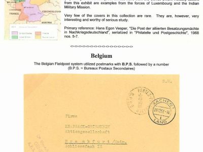 POST WWII GERMANY - OFFICIAL MAIL OF THE ALLIES
