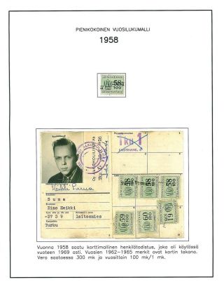 FINNISH ALCOHOL CERTIFICATES AND REVENUE STAMPS 1944-1970 – sheet 11