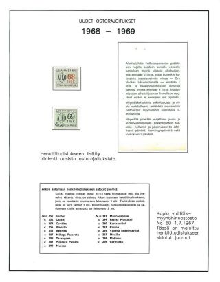 FINNISH ALCOHOL CERTIFICATES AND REVENUE STAMPS 1944-1970 – sheet 16