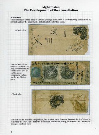 AFGHÁNISTÁN - VÝVOJ RAZÍTKOVÁNÍ – list 2
