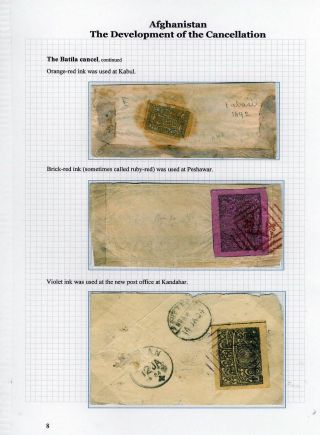 AFGHÁNISTÁN - VÝVOJ RAZÍTKOVÁNÍ – list 8