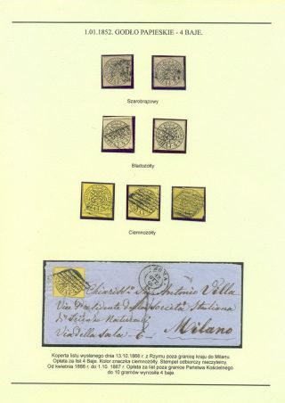 PAPEŽSKÝ STÁT, VATIKÁN 1852-1958 – list 8