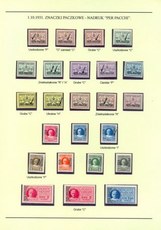 PAPAL STATE, VATICAN - 1852 1958 – sheet 26