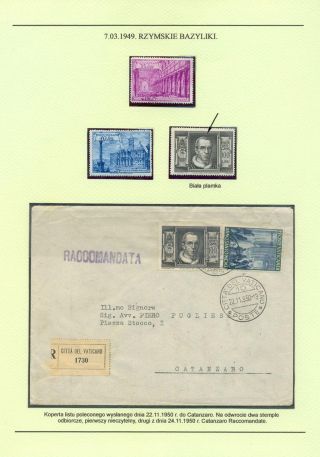 PAPAL STATE, VATICAN - 1852 1958 – sheet 62
