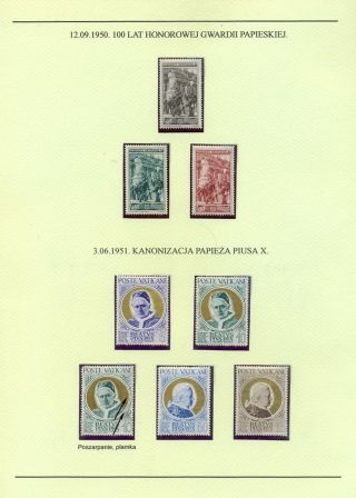 PAPAL STATE, VATICAN - 1852 1958 – sheet 65
