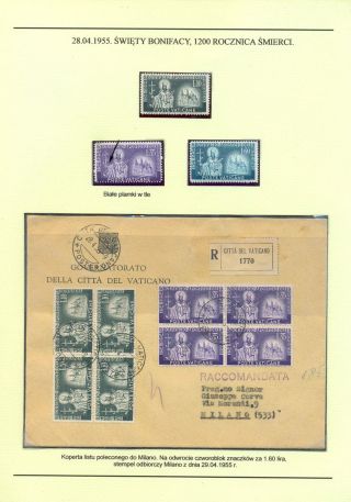 PAPAL STATE, VATICAN - 1852 1958 – sheet 80