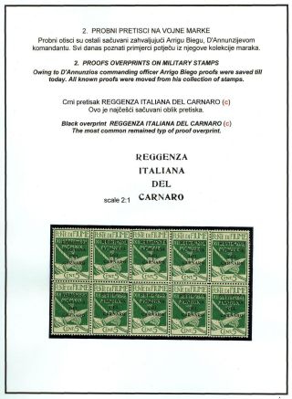 FIUME - ITALIENISCHE REGIERUNG IN DER KVARNER BUCHT – Blatt 9
