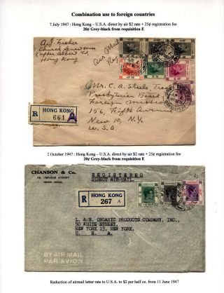 HONG KONG - KÖNIG GEORGE VI. - 20c SCHWARZ UND SEINE VERWENDUNG – Blatt 11
