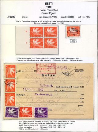 ESTONSKO 1940-1944 – list 2