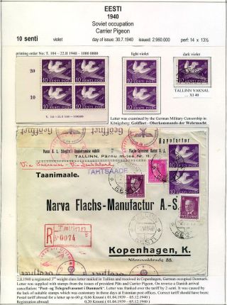 ESTONSKO 1940-1944 – list 3
