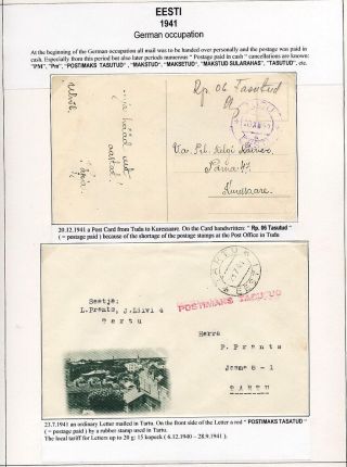 ESTONSKO 1940-1944 – list 12