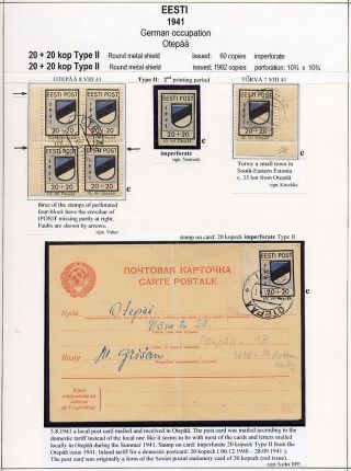 ESTONSKO 1940-1944 – list 20