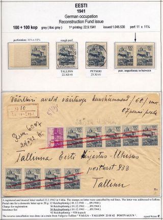 ESTONSKO 1940-1944 – list 51