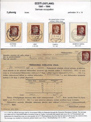 ESTONSKO 1940-1944 – list 58