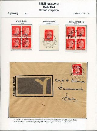 ESTONSKO 1940-1944 – list 61