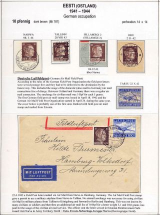 ESTONSKO 1940-1944 – list 62