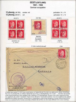 ESTONSKO 1940-1944 – list 63