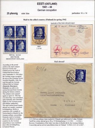 ESTONSKO 1940-1944 – list 67