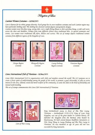 KINGDOM OF LAOS 1951-1975 – sheet 77