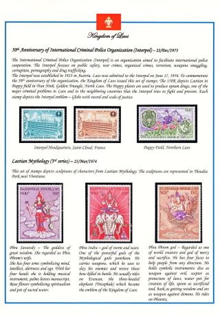 KINGDOM OF LAOS 1951-1975 – sheet 80