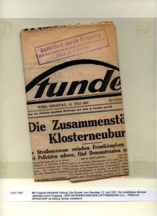 RAKOUSKÁ LETECKÁ POŠTA DO ROKU 1938 – list 31