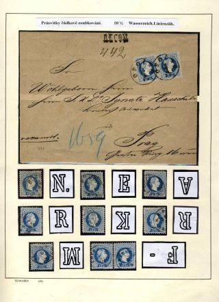 AUSTRIA - LINE PERFORATION AT ISSUE 1867 – sheet 5