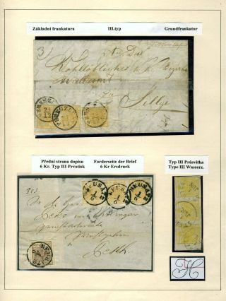 AUSTRIA FROM 1. 6. 1850 to 1883 – sheet 7