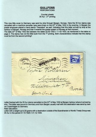 THE "GULLFOSS" POSTAGE STAMPS – sheet 16