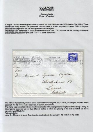 THE "GULLFOSS" POSTAGE STAMPS – sheet 18