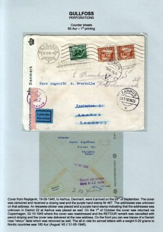 THE "GULLFOSS" POSTAGE STAMPS – sheet 20