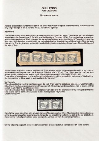 THE "GULLFOSS" POSTAGE STAMPS – sheet 24
