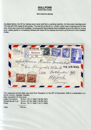 THE "GULLFOSS" POSTAGE STAMPS – sheet 28