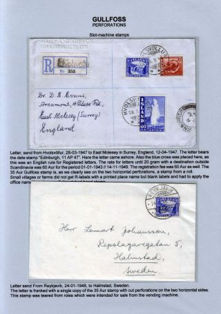 THE "GULLFOSS" POSTAGE STAMPS – sheet 29