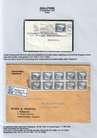 THE "GULLFOSS" POSTAGE STAMPS – sheet 30