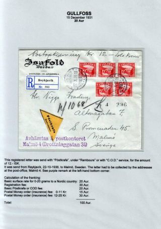 THE "GULLFOSS" POSTAGE STAMPS – sheet 34