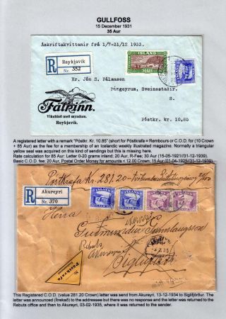 THE "GULLFOSS" POSTAGE STAMPS – sheet 40