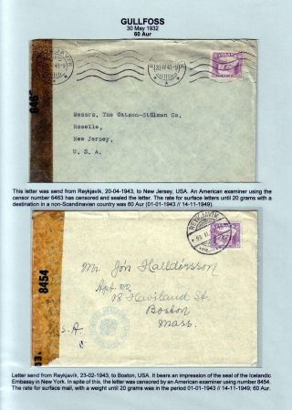 THE "GULLFOSS" POSTAGE STAMPS – sheet 41