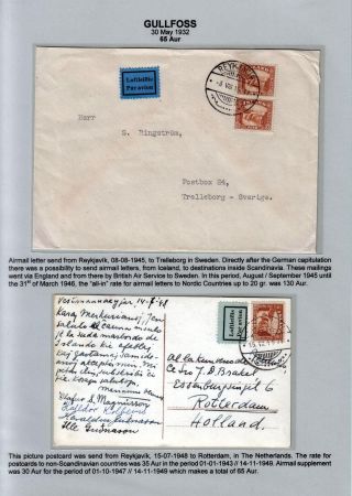 THE "GULLFOSS" POSTAGE STAMPS – sheet 48