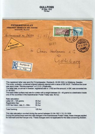 THE "GULLFOSS" POSTAGE STAMPS – sheet 51