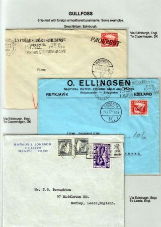 THE "GULLFOSS" POSTAGE STAMPS – sheet 63