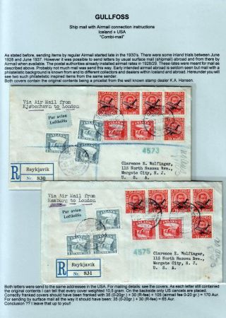 THE "GULLFOSS" POSTAGE STAMPS – sheet 68