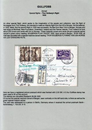 THE "GULLFOSS" POSTAGE STAMPS – sheet 72