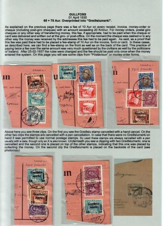 THE "GULLFOSS" POSTAGE STAMPS – sheet 80