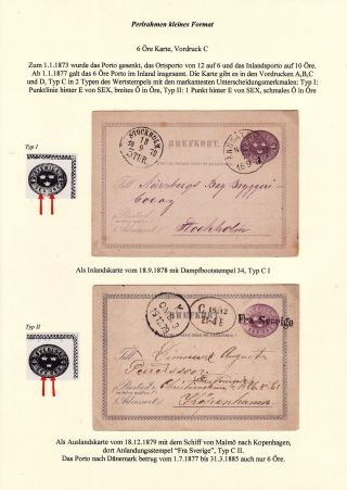 GANZSACHEN VON SCHWEDEN, DIE POSTKARTEN MIT RAHMEN VON 1872 BIS 1911 – Blatt 5