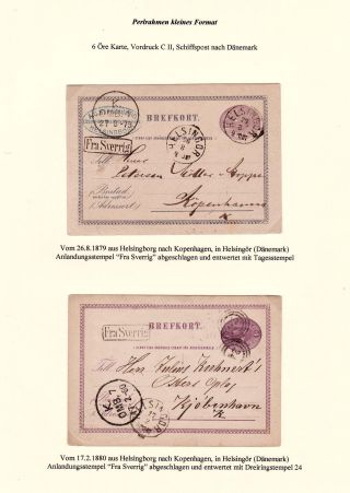 GANZSACHEN VON SCHWEDEN, DIE POSTKARTEN MIT RAHMEN VON 1872 BIS 1911 – Blatt 7