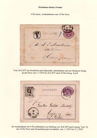 GANZSACHEN VON SCHWEDEN, DIE POSTKARTEN MIT RAHMEN VON 1872 BIS 1911 – Blatt 10