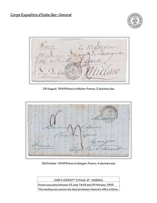 FRENCH MILITARY FORCES IN ROME, 1849-1870 – sheet 5