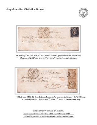 FRENCH MILITARY FORCES IN ROME, 1849-1870 – sheet 6