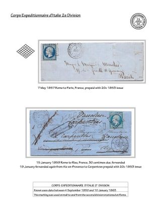 FRENCH MILITARY FORCES IN ROME, 1849-1870 – sheet 13